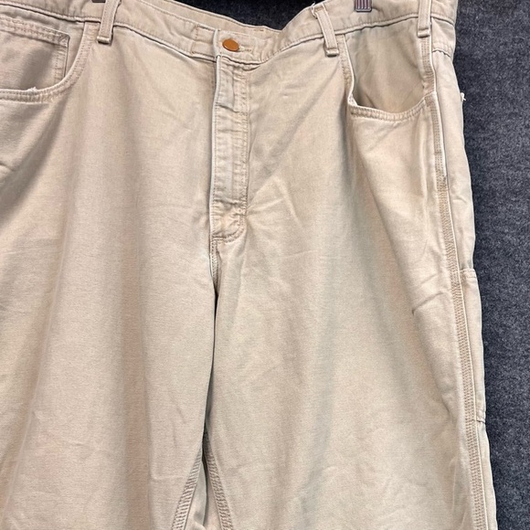 Carhartt Pants FR Carpenter Beige Khaki Brown Original Fit Mens 42 x 32 - Picture 6 of 16